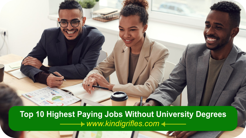 Top 10 Highest Paying Jobs Without University Degrees
