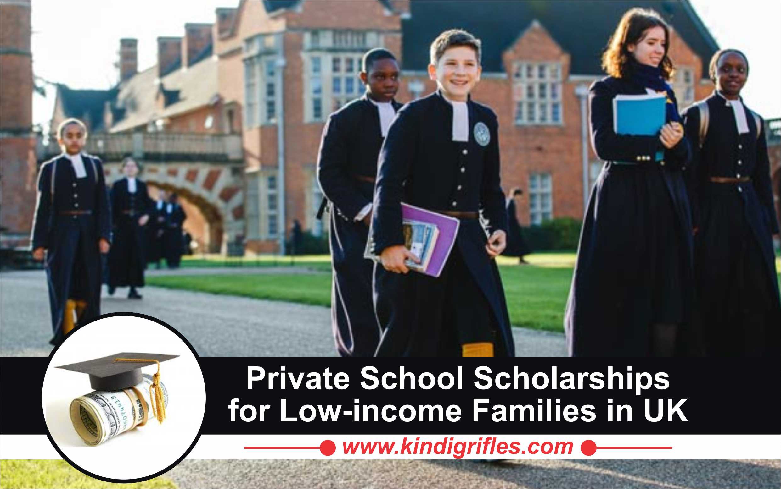 Private school scholarships for low-income families in UK