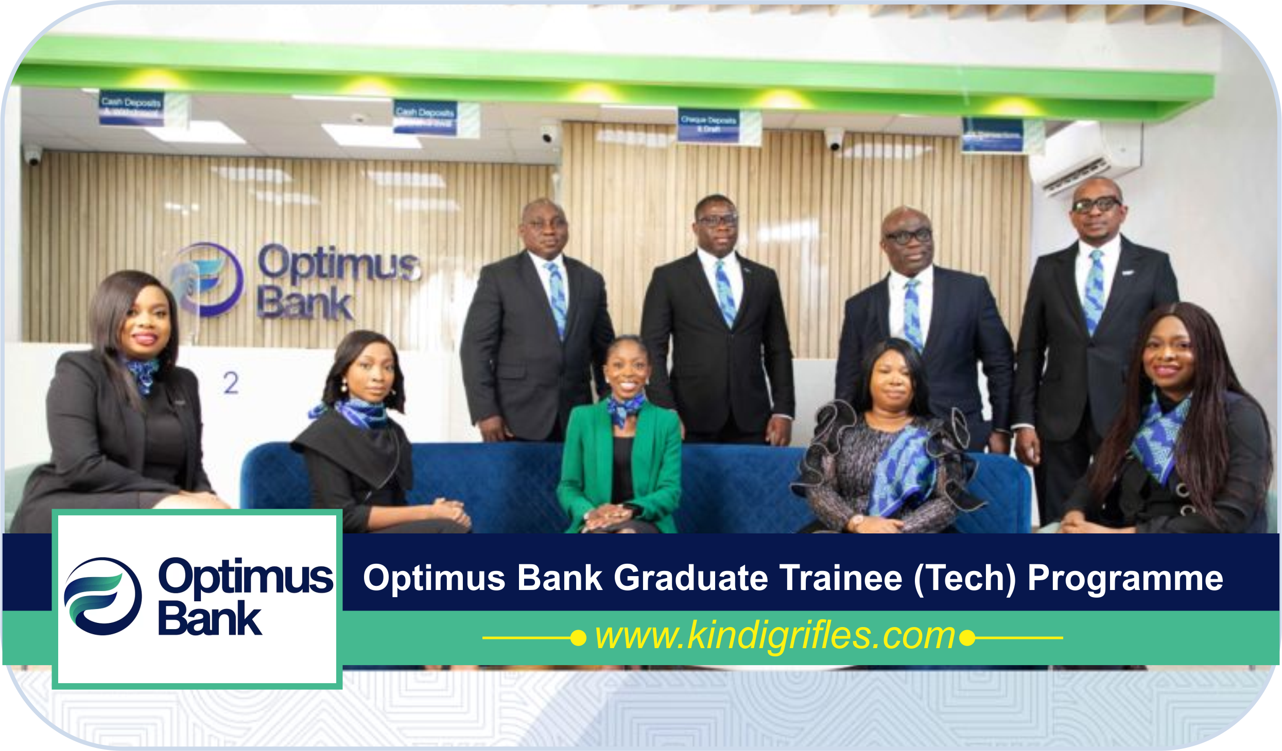 Optimus Bank Graduate Trainee (Tech) Programme