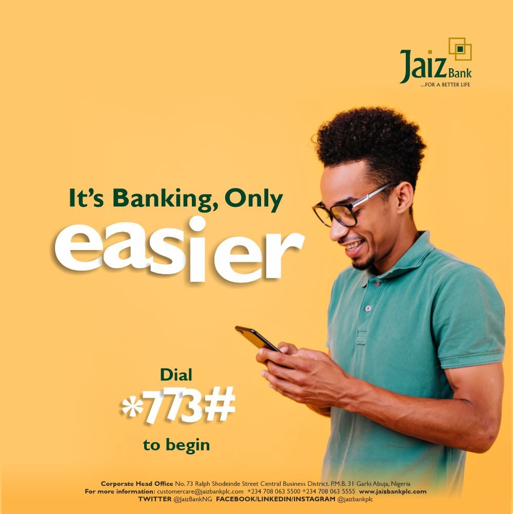 The banking only easier when using Jaiz Bank code