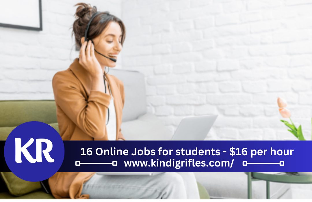16 Online Jobs for students - $16 per hour