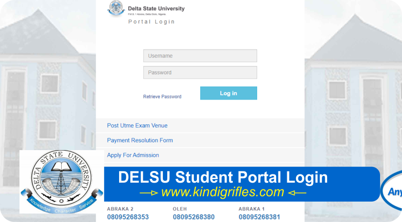 DELSU Portal Login