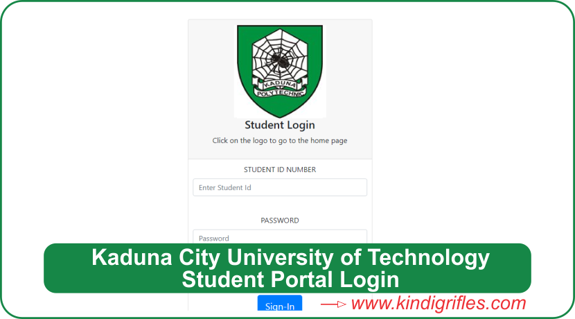 Kaduna City University of Technology Student Portal Login