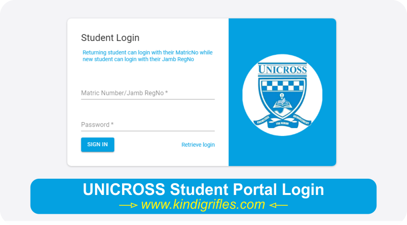 UNICROSS Student Portal Login