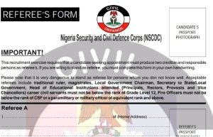 Civil Defence Guarantor Form