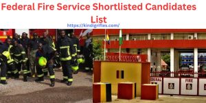 Federal Fire Service Shortlisted Candidates List