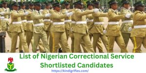 How to Check the List of Nigerian Correctional Service Shortlisted Candidates 