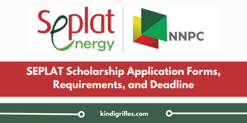 SEPLAT Scholarship Application Forms